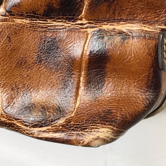 Dooney & Bourke Brown Leather Croc Embossed Tote Handbag Shoulder Purse - Picture 5 of 16